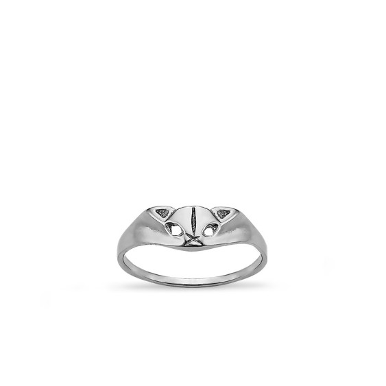 Tête De Chat - Bague Argent