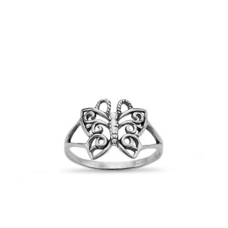 Papillon - Bague Argent