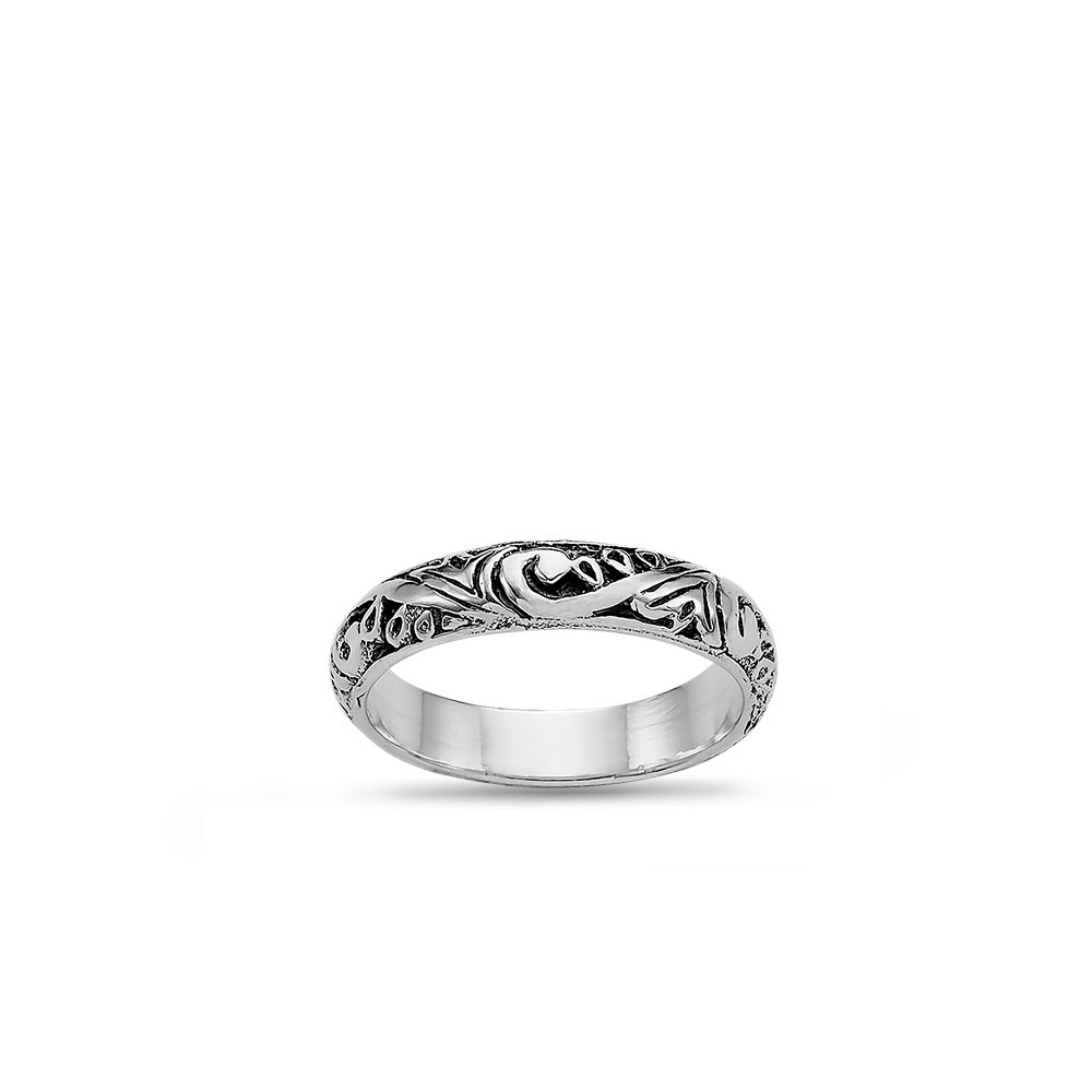 Anneau Tribal - Bague Argent