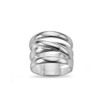 Jonc Entrelacés - Bague Argent