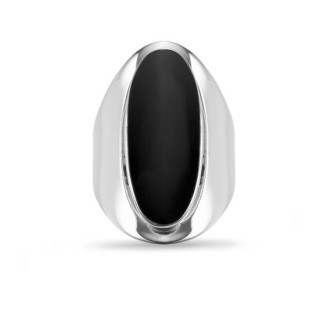 Onix - Bague Argent