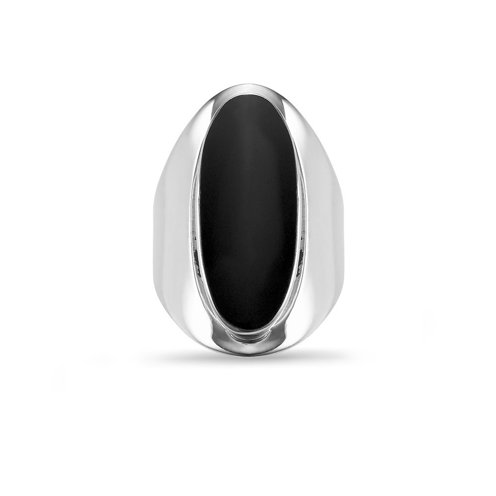 Onix - Bague Argent