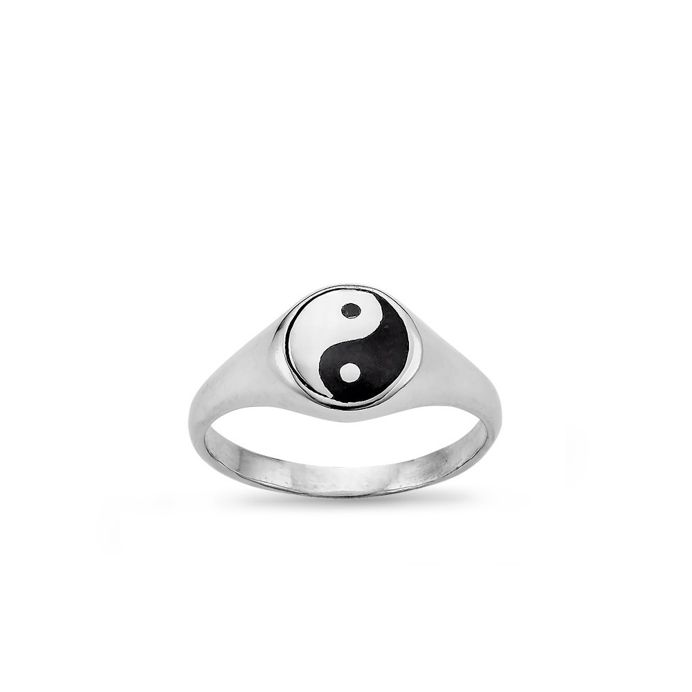 Chevalière Yin-Yang - Bague Argent