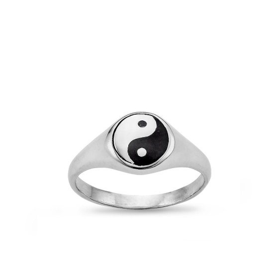 Chevalière Yin-Yang - Bague Argent