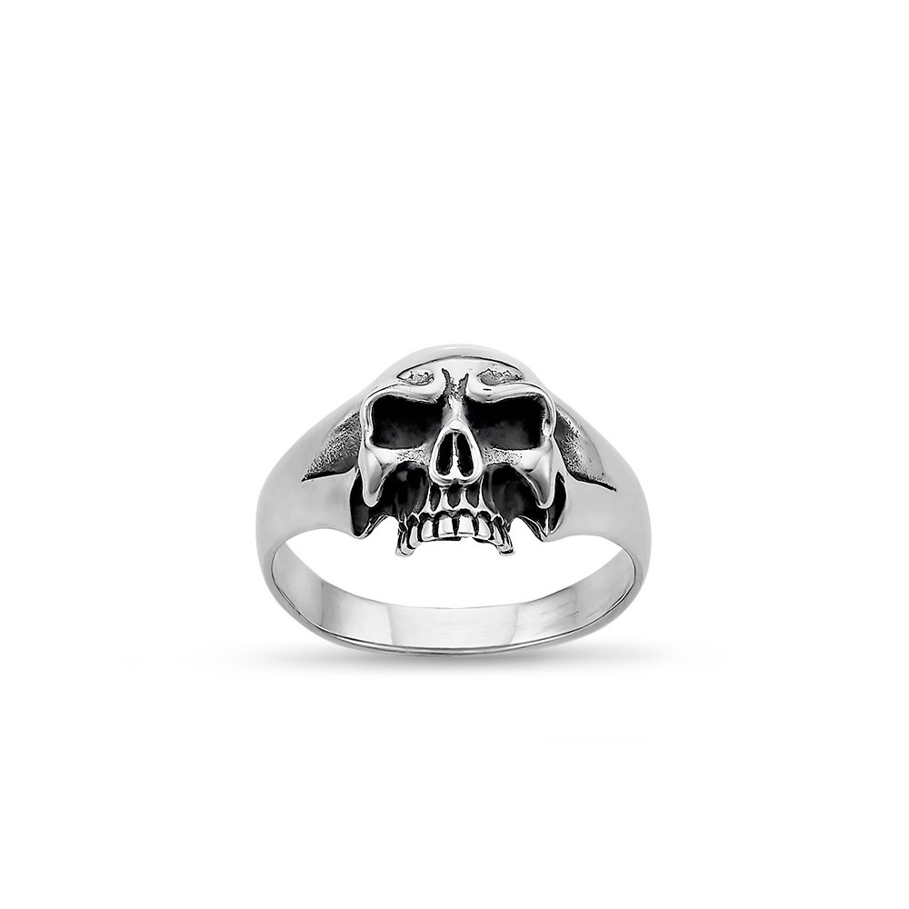 Basic Skull - Bague Argent