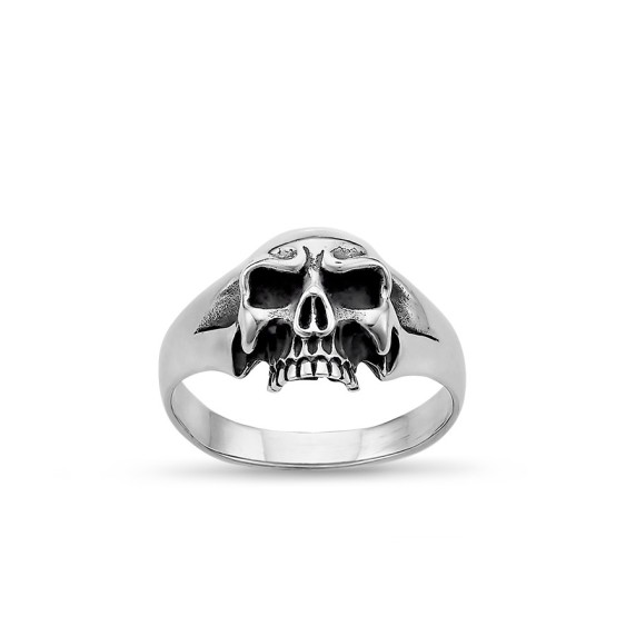 Basic Skull - Bague Argent
