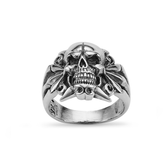 Skull Baroque - Bague Argent
