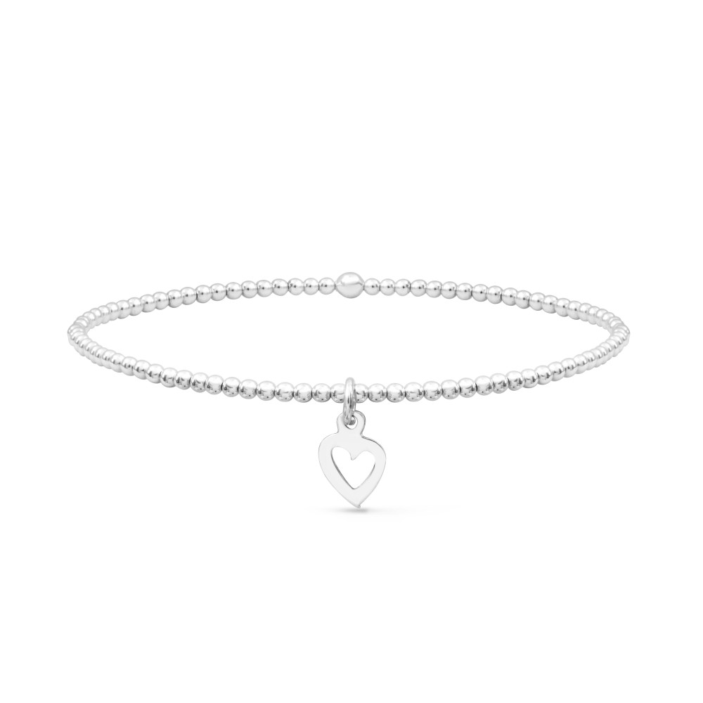 Cœur Creux - Bracelet élastique