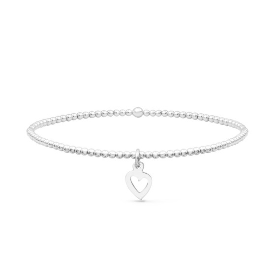 Cœur Creux - Bracelet élastique