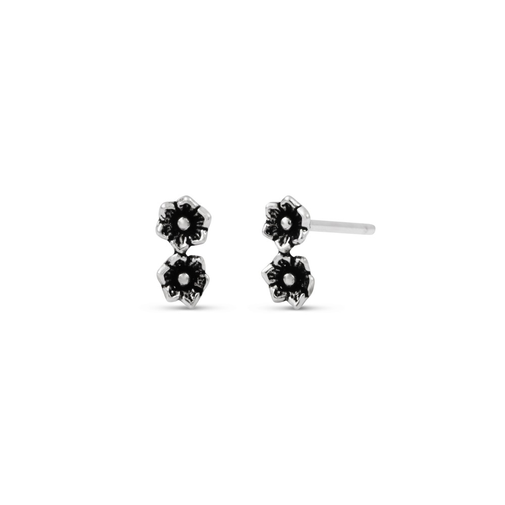 Double fleur - Clous d'oreille