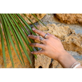 Anneau Tribal - Bague Argent