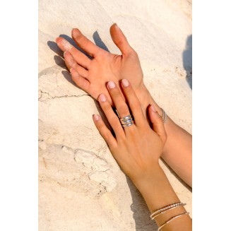 Jonc Entrelacés - Bague Argent